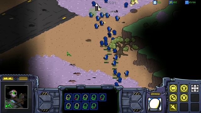 StarCraft: Cartooned (Carbot Remastered) Campaign Terran Mission 3 - Desperate Alliance смотреть онлайн