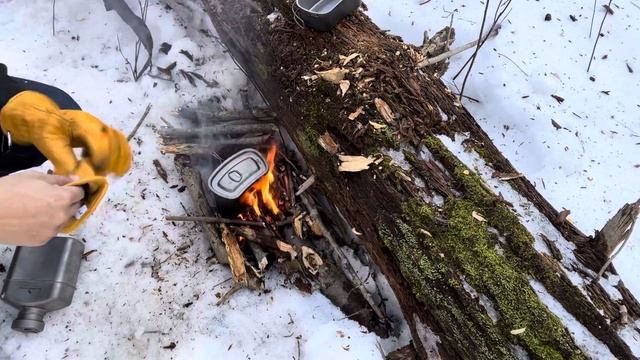 Boundless Voyage Titanium Canteen  Mess Kit Review - Breakfast In The Woods