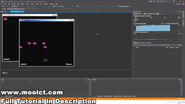 C# Tutorial - Create a simple space invader game in visual studio смотреть онлайн