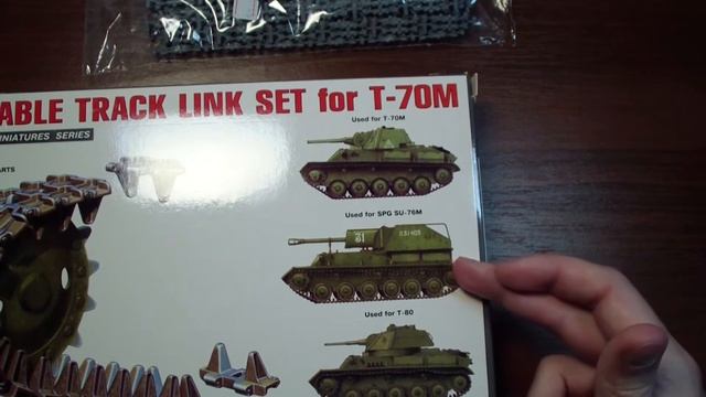 Обзор траков, катков и звездочек для Т-70М, Т-80, СУ-76М, Я-12 (Miniart 35146, Комплект ЗиП 35009) смотреть онлайн