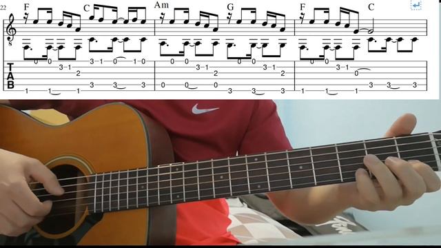 Treat You Better (Shawn Mendes) - Easy Fingerstyle Guitar Playthough Lesson With Tabs смотреть онлайн