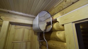 Обзор дома-бани 6х9 из оцилиндрованного бревна