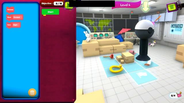 Rabbids Coding\Рэббидс Кодинг 1 -11 уровень от Мистера Фокса смотреть онлайн
