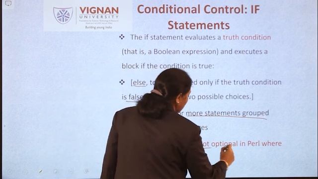 CONTROL STRUCTURES PART 1 || Dr.N.USHA RANI || PERL смотреть онлайн