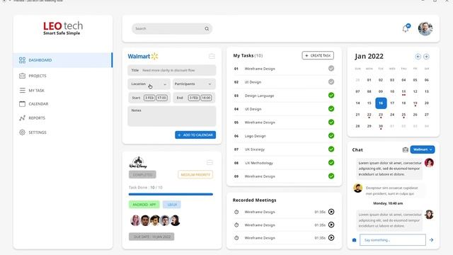 Meeting calendar UX/UI Design screen flow смотреть онлайн