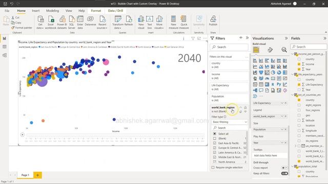 Dynamic Bubble Chart in Power BI with Custom Tooltip & Overlay смотреть онлайн