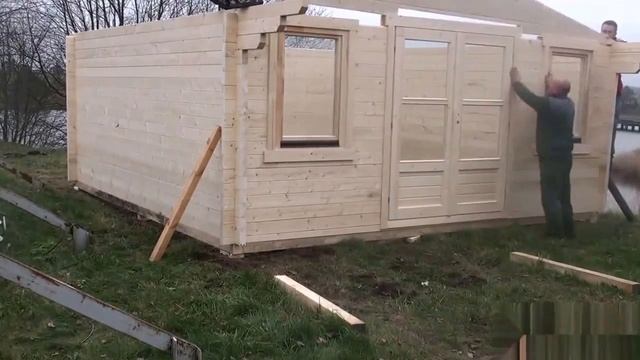 Сборка домиков и беседок из мини бруса смотреть онлайн