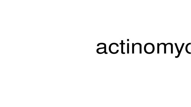 How to pronounce actinomycetes смотреть онлайн