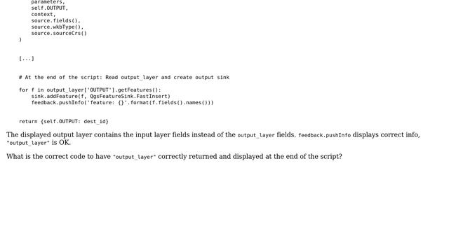 GIS: QGIS 3.16 Python script: processAlgorithm return empty layer (2 Solutions!!) смотреть онлайн