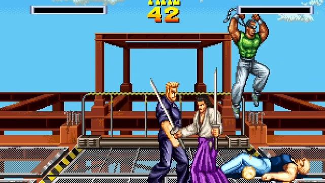 Burning Fight arcade 2 player Netplay 60fps смотреть онлайн