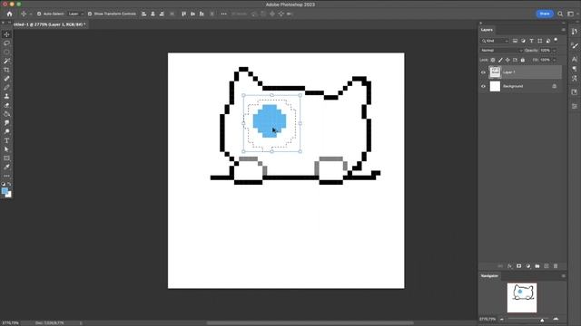 Как рисовать PIXEL ART новичку в фотошопе. Пошаговая инструкция. смотреть онлайн