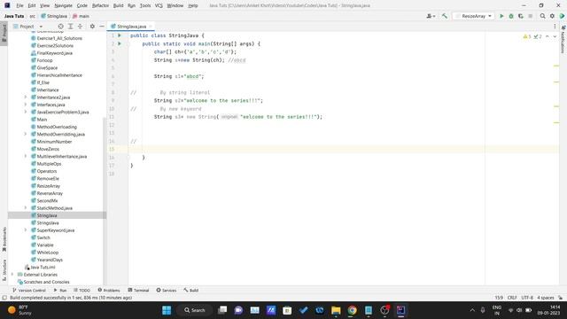 JAVA Tutorial - Java String смотреть онлайн