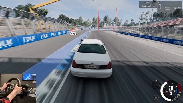 Crown Vic Track Day! | BeamNG Drive Mods смотреть онлайн