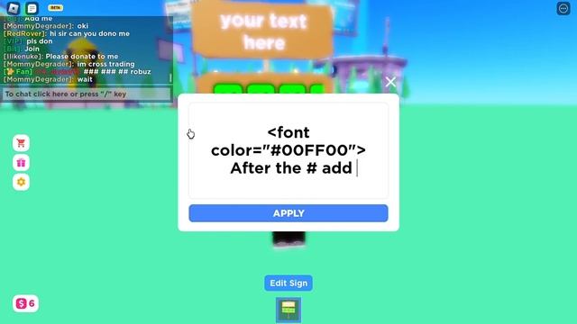 How to change the color of the text in PLS DONATE - ROBLOX смотреть онлайн