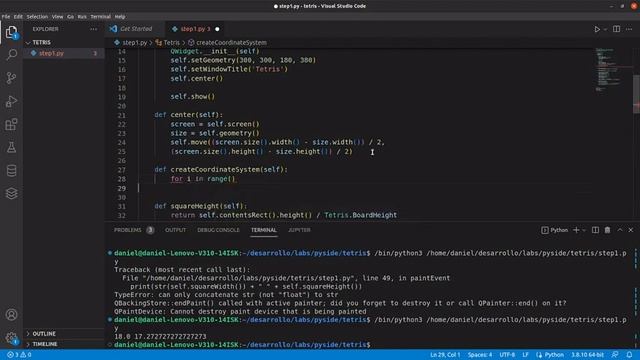 Ejemplo de Tetris utilizando Python y PySide6 смотреть онлайн