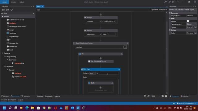How to delete a sheet from an Excel file using VBA | UiPath | RPA смотреть онлайн