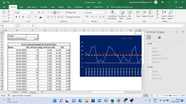 Control Chart in Excel with Error or Defect Analysis смотреть онлайн