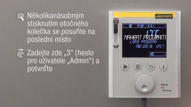 Vypalovací pece - Import křivek z USB do regulátorů Nabertherm B 400, C 440, P 470 смотреть онлайн