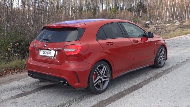 Mercedes-Benz A45 AMG Race Start Launch Control ulkoa / from outside 0- смотреть онлайн