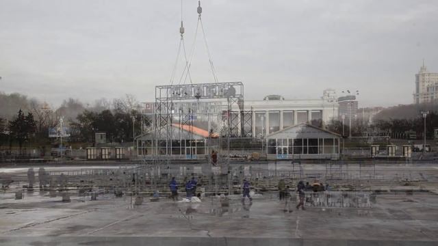 Как строился каток в Парке Горького смотреть онлайн