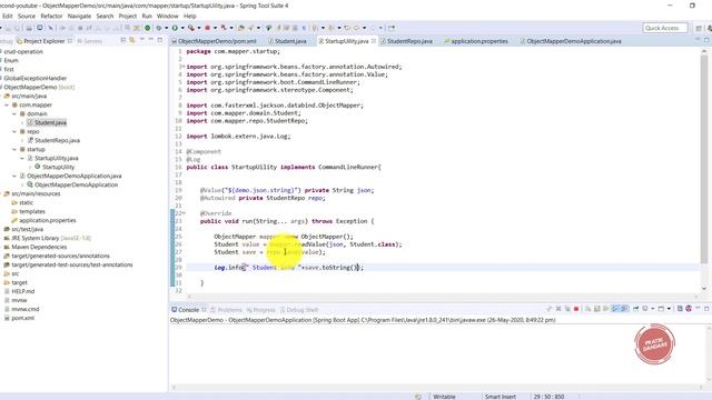 17.1 Spring Boot| ObjectMapper | Converting JSON into Object using ObjectMapper смотреть онлайн