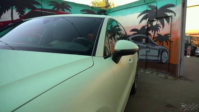 Porsche Cayenne. Оклейка в винил цвета “Пыльная мята” / Порш Каен лучший цвет для автомобиля! смотреть онлайн