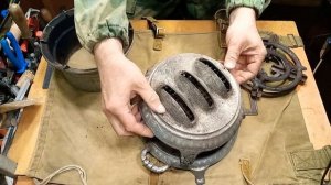 Керосинка трёхфитильная.