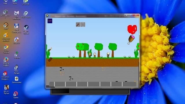 Gamemaker -простой инвентарь, как в Skyrim / размещение кубов, как в Minecraft и Terraria смотреть онлайн