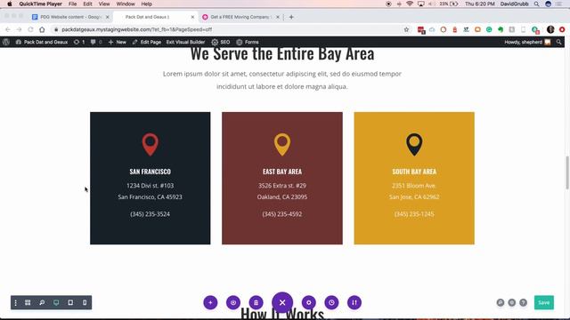 Divi layout a moving web design tutorial for Pack Dat and Geaux смотреть онлайн