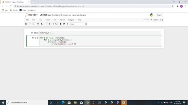 Find Duplicates Elements LeetCode Problem 217 смотреть онлайн