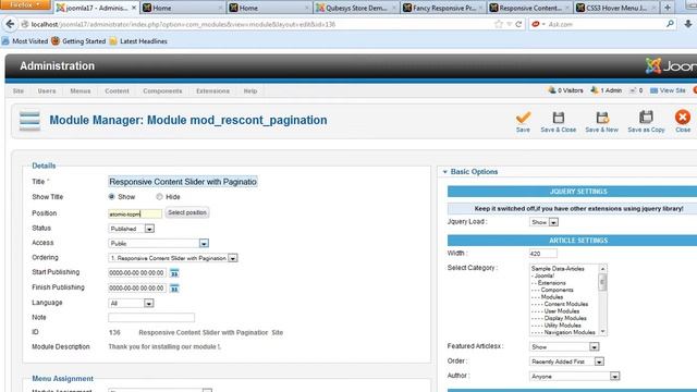 Responsive Content Slider With Pagination Joomla Module смотреть онлайн