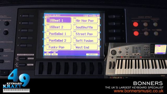 Yamaha PSR-8000 Keyboard - 8 Beat 1, 8 Beat 2 & 16 Beat Styles смотреть онлайн