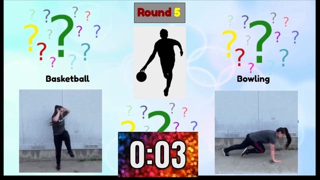 Guess Who Fitness Game Sports Edition | PE at Home | Kids workout смотреть онлайн