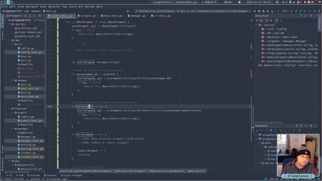 Snippet Pixie: Next - Fix weird Go tests failure with in memory SQLite db | Always Developing #116 смотреть онлайн