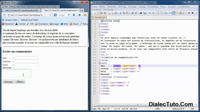 22. Cours Html5 Les Formulaires : Text , Textarea смотреть онлайн