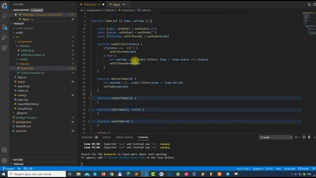 Фильтр задач на React / Todo List, часть 2. Хук useEffect смотреть онлайн