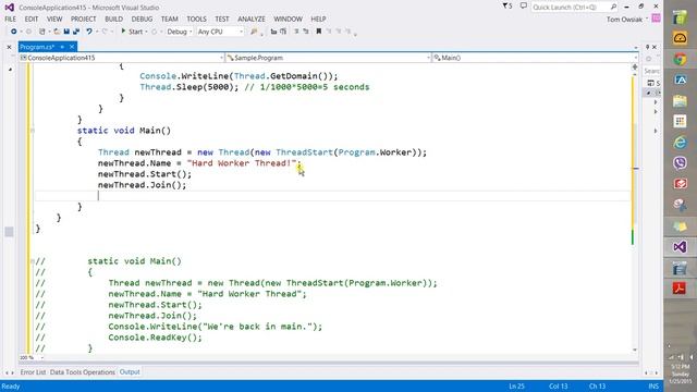 001 Creating, Running, Suspending and Joining Threads смотреть онлайн