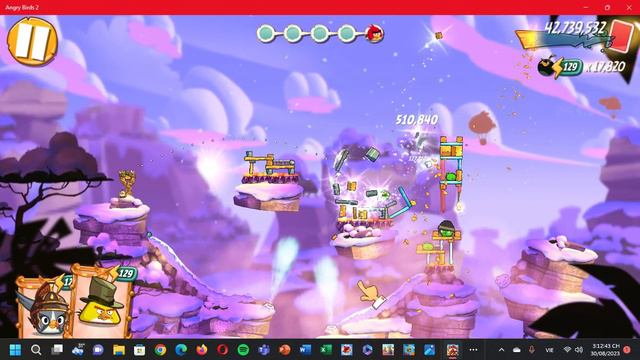 Angry Birds 2 PC (Windows 11) Daily Challenge 4-5-6 rooms for extra Chuck card (Aug 30, 2023) смотреть онлайн