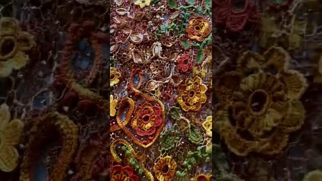Платье "Осень" -в технике ирландского кружева. смотреть онлайн