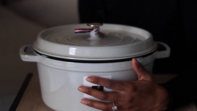 STAUB COCOTTE UNBOXING (White Truffle 28cm/7QT) | Non-Toxic & Healthy Cookware