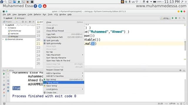 31 Python 3 String Object & methods смотреть онлайн