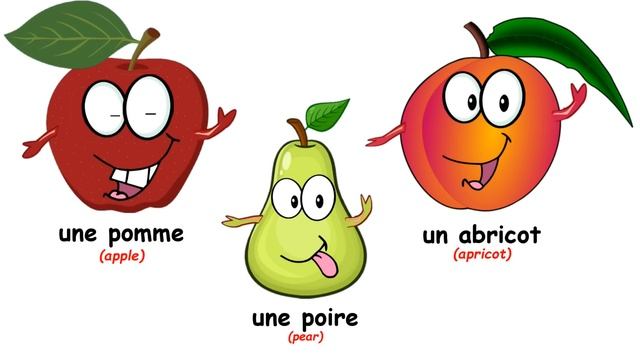 ♫ La Chanson Des Fruits ♫ French Fruits Song ♫ Funny French Fruits ♫ Les Fruits En Français ♫