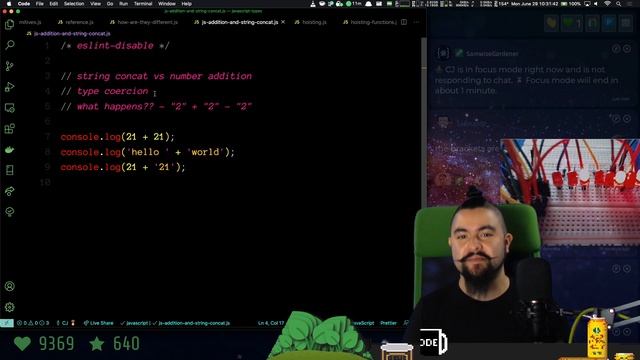 TYPE COERCION: What happens when you add a number and a string in JavaScript? смотреть онлайн