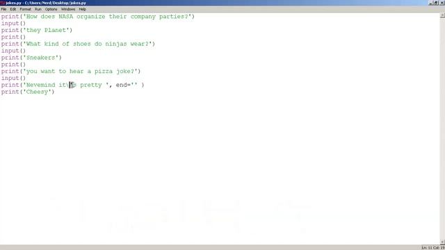 Python 3.3.3 - Jokes Program Lesson.14 смотреть онлайн