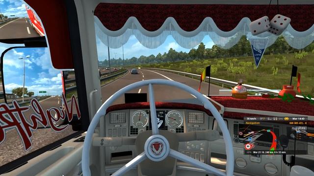 ETS 2 Scania V8 sound version \8/ смотреть онлайн