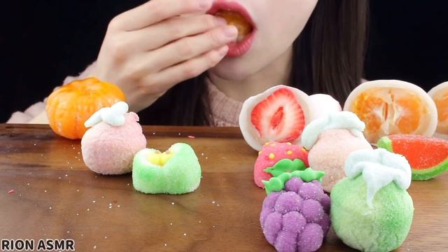 【ASMR】FRUITS PARTY💖 FRUITS MARSHMALLOW,CANDIED ORANGE,CUBE SHERBET MUKBANG 먹방 EATING SOUNDS смотреть онлайн