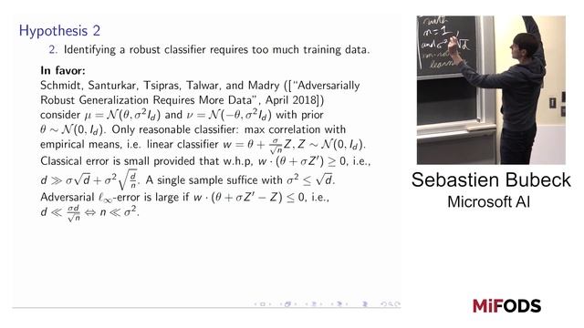Sebastien Bubeck (MSR) -- Adversarial Examples from Computational Constraints смотреть онлайн