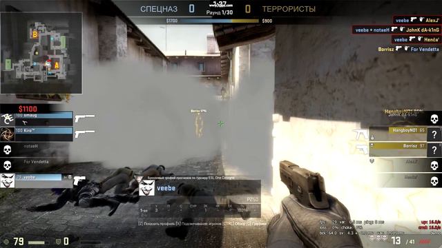 CS:GO kennyS or veebe? ACE! with p250 смотреть онлайн