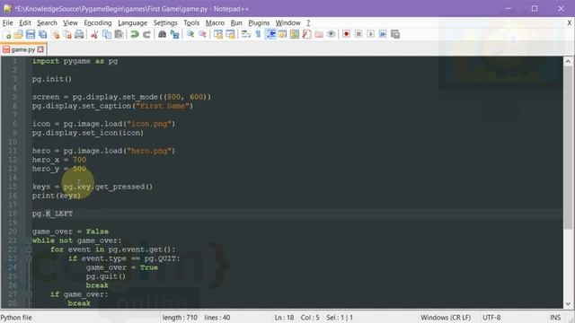 #Pygame Урок 3.2 Получение клавиши из списка смотреть онлайн