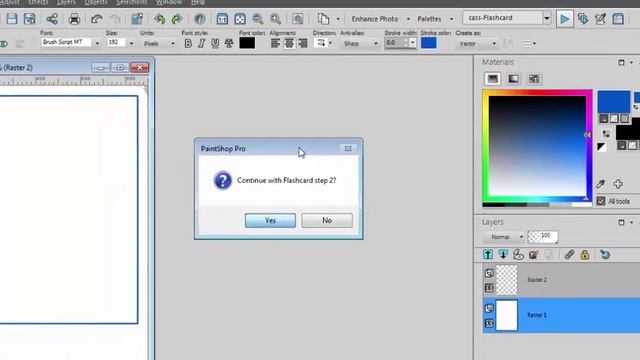 Create a Flashcard with a script in PaintShop Pro смотреть онлайн